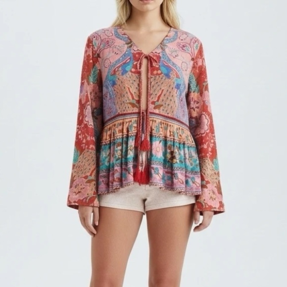 Spell & The Gypsy Lotus Ruby Red Jacket